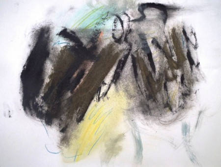 Kohanim mevarchim, sepia on paper